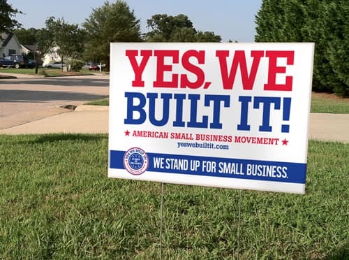 yard signs - coroplast signs