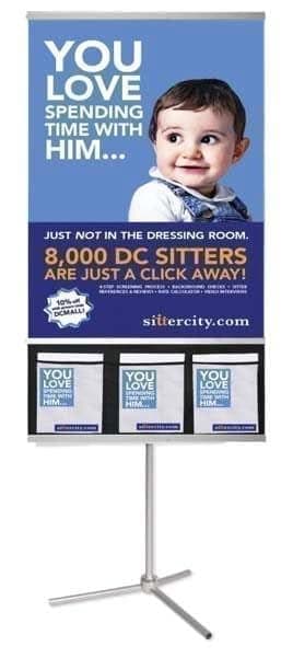 T type Adjustable Single Sided Banner Stand