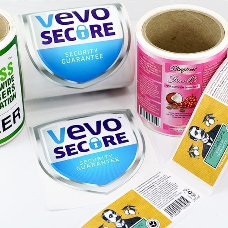 custom shape roll labels