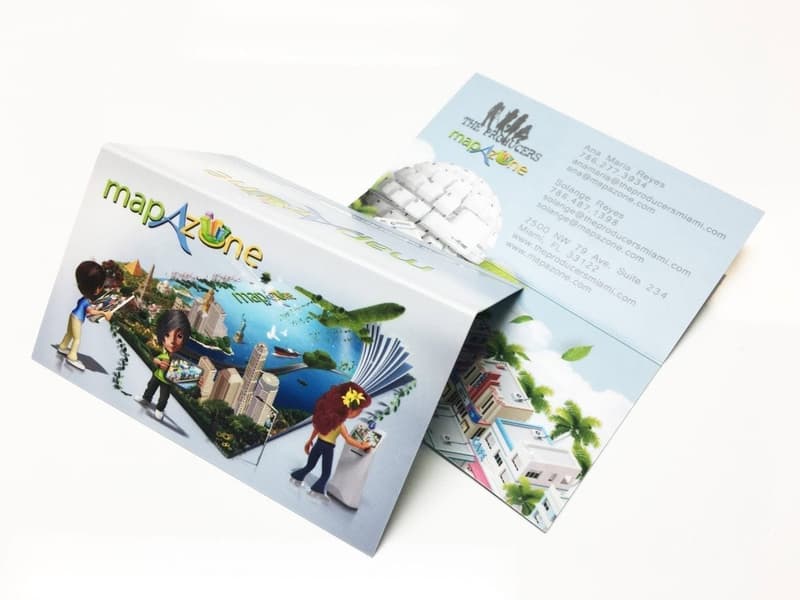 fold over business cards