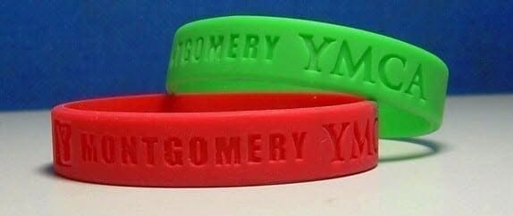1/2” Debossed Silicone Wristband