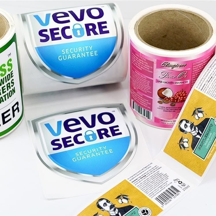 custom shape roll labels