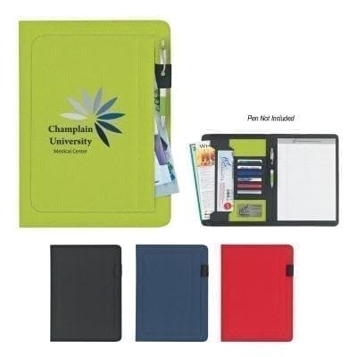 Custom logo padfolios