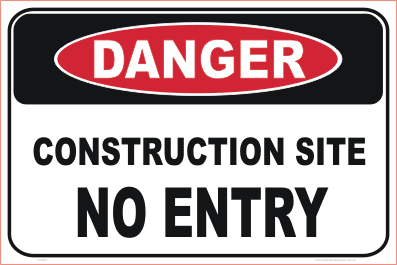 Construction-Site-No-Entry construction site signs