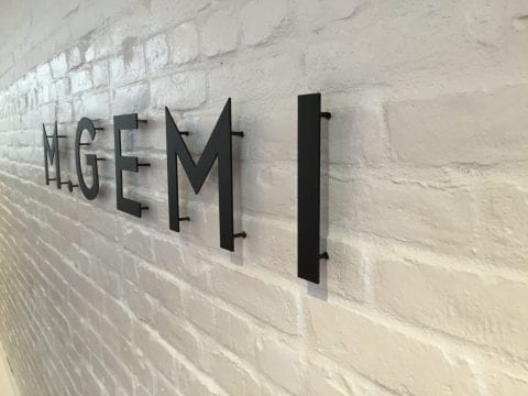 Cut Acrylic Office Sign