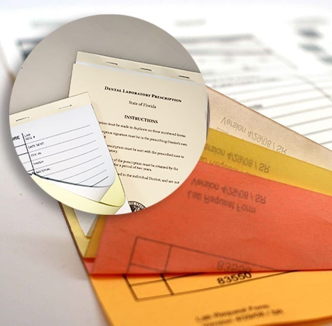 carbonless forms pads or sets